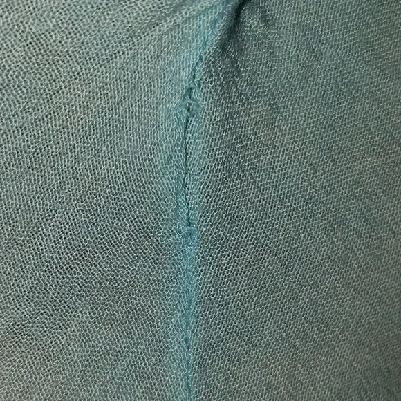 Blue Tropical Palm Tree Blouse - Picture 4 of 5